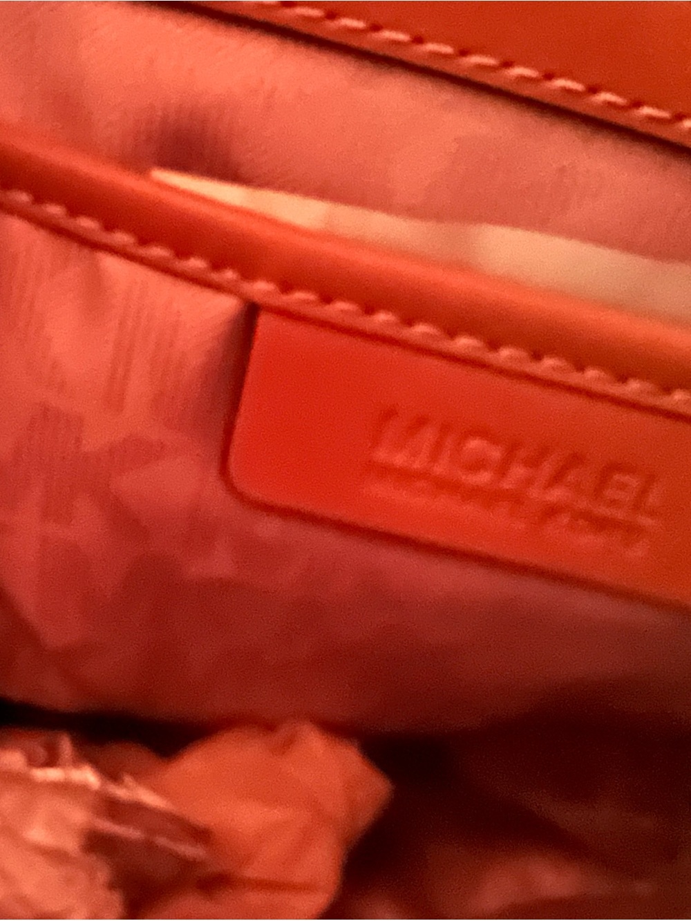 Michael Kors Suede Satchel in Chocolate Brown with Tan Trim - Picture 5 of 7